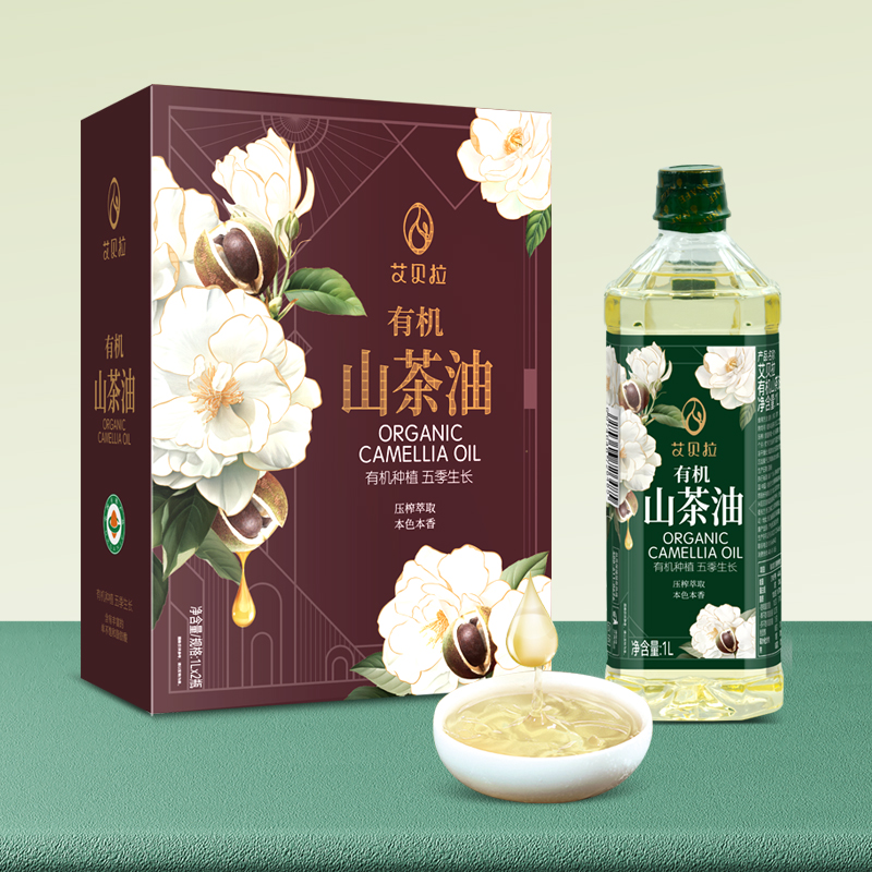 艾贝拉有机山茶油礼盒1L*2