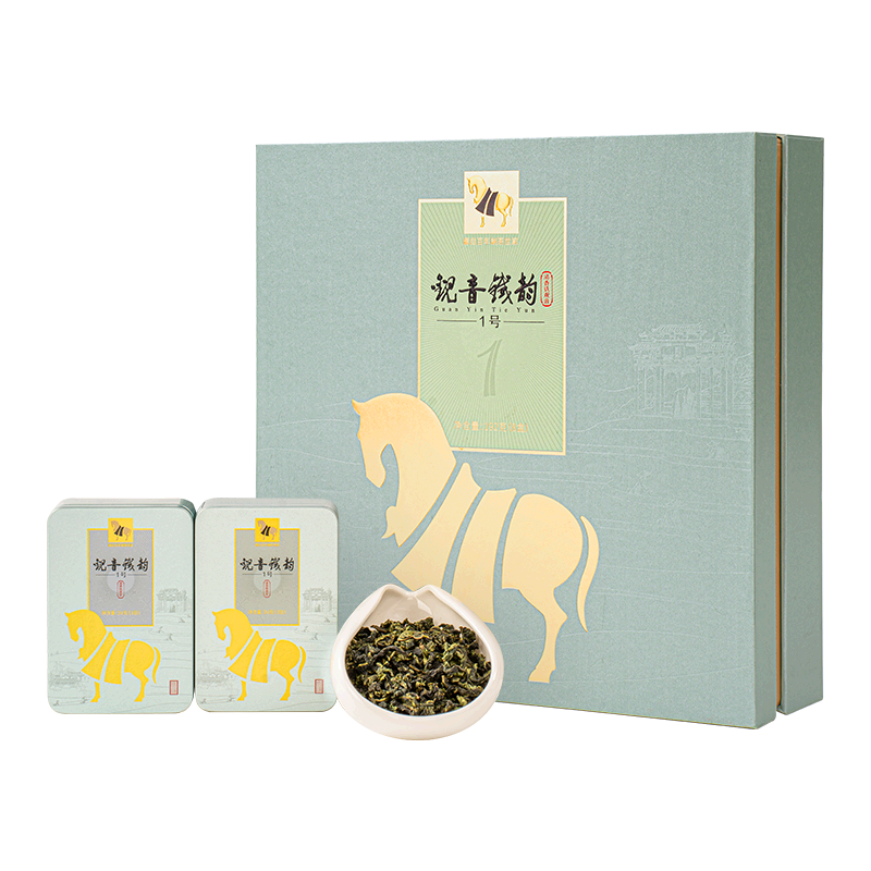 八馬茶業(yè)鐵韻1號(hào)特級(jí)安溪鐵觀音禮盒裝192g