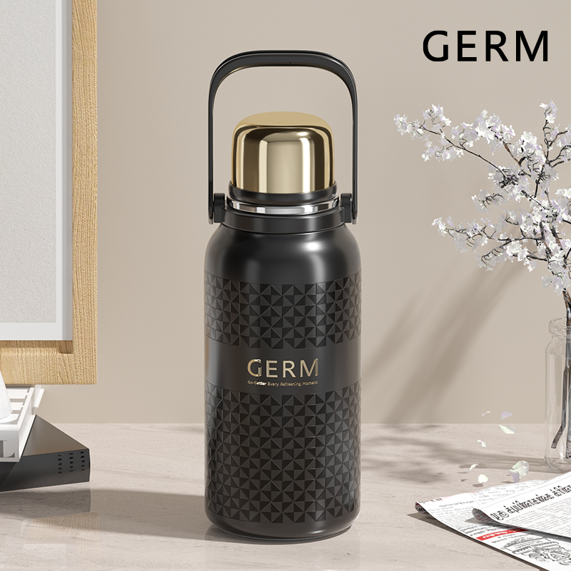 格沵（germ）格沵黑曜悦动保温杯曜石黑1200ml