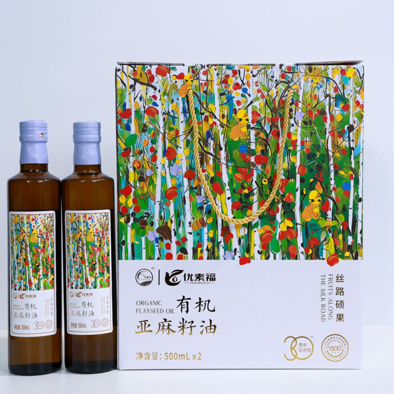 优素福有机亚麻籽油500mlX2