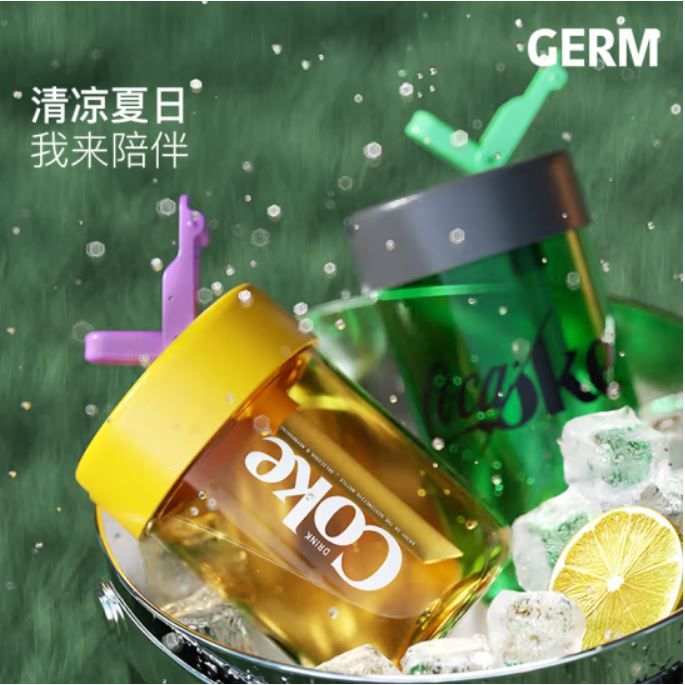 格沵（germ）可口可樂聯(lián)名款隨行吸管杯