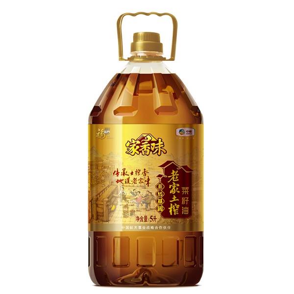 福临门家香味老家土榨(小榨原香)菜籽油（非转基因）5L