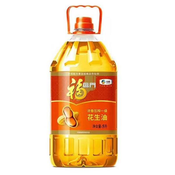 福临门浓香压榨一级花生油5L