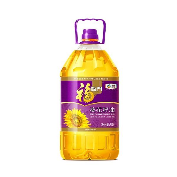 福临门压榨一级葵花籽油5L