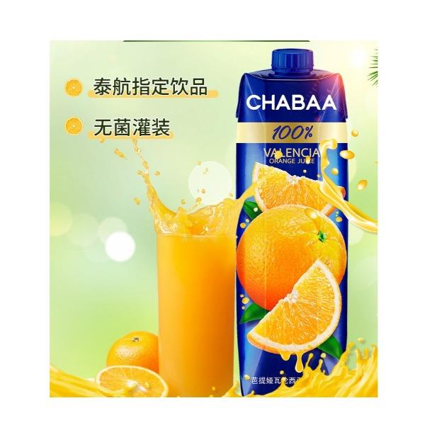 芭提娅(CHABAA)进口果汁饮料整箱大瓶1L饮品礼盒