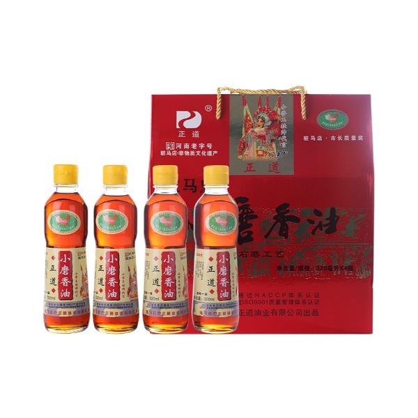 正道小磨香油红礼盒400ML*4