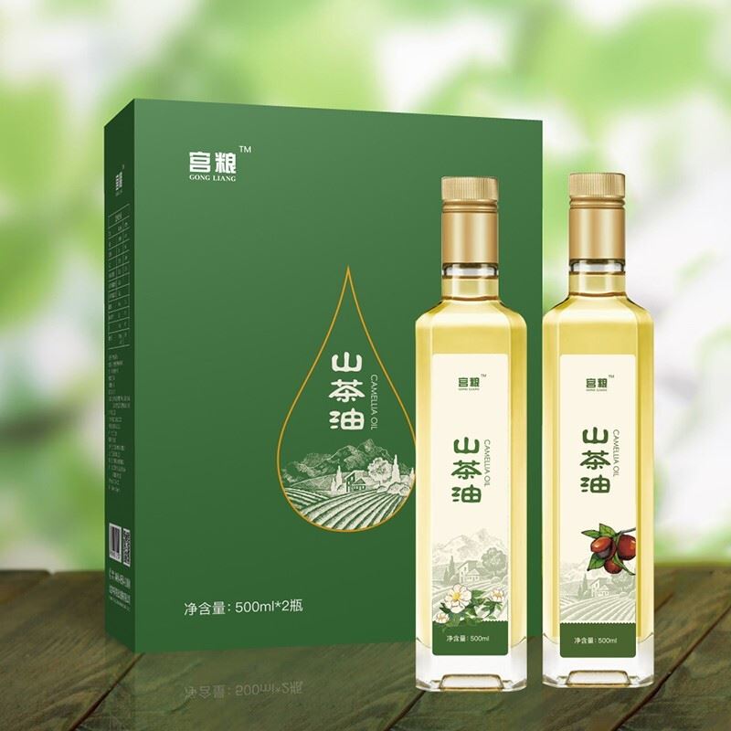 宫粮纯山茶油礼盒500ml*2瓶