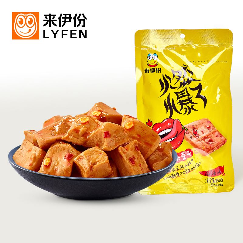 来伊份重庆风味豆干150g*3包