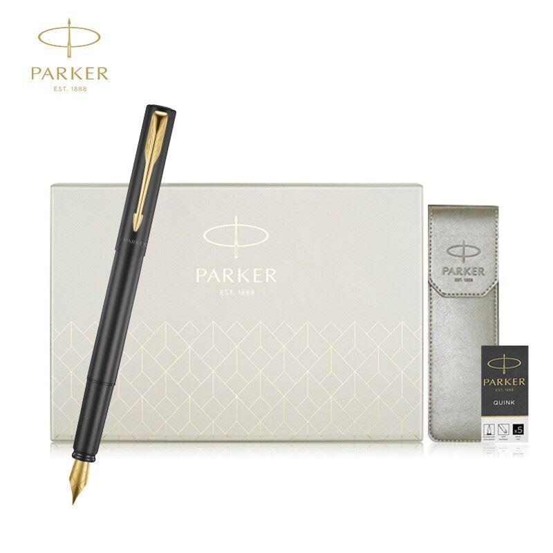 派克（PARKER）威雅黑金夹墨水礼盒